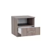 Miami nachttisch 1 schublade 40x40 cm york eiche-york eiche