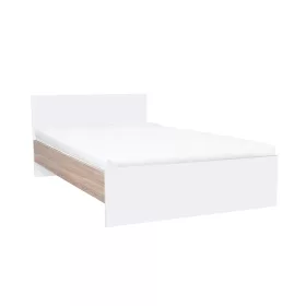   Miami Doppelbett ohne Bettwäsche 140x200 cm weiß-sonoma Eiche