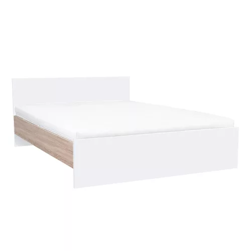 Miami Doppelbett ohne Leinenhalter 160x200 cm weiß-sonoma Eiche