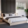 Miami Doppelbett ohne Leinenhalter 160x200 cm Sonoma Eiche-York Eiche