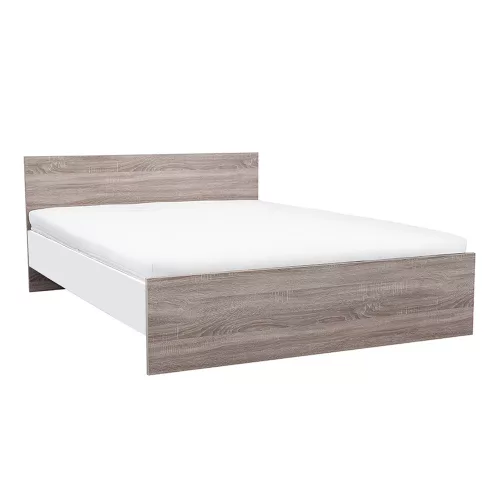 Miami Doppelbett ohne Wäschehalter 160x200 cm Yorker Eiche-weiß