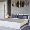 Miami Doppelbett ohne Leinenhalter 180x200 cm weiß-sonoma Eiche