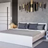 Miami Doppelbett ohne Wäscheständer 180x200 cm weiß-york oak