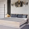 Miami Doppelbett ohne Wäscheständer 180x200 cm Sonoma Eiche-York Eiche
