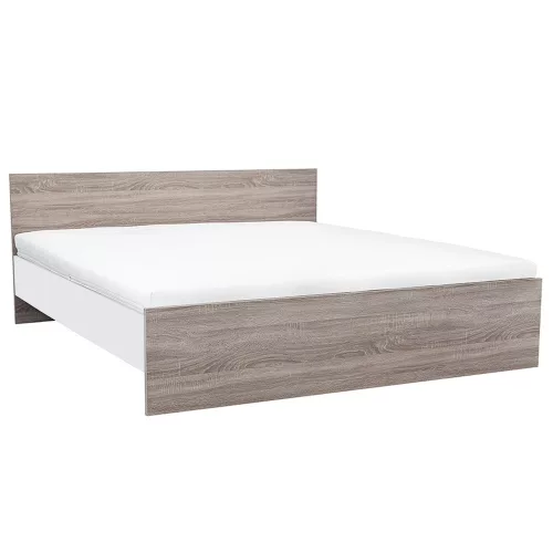 Miami Doppelbett ohne Lattenrost 180x200 cm Yorker Eiche-weiß