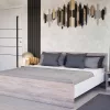 Miami Doppelbett ohne Lattenrost 180x200 cm Yorker Eiche-weiß
