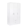 Miami Kleiderschrank 120x205 cm weiß-weiß