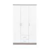 Miami Kleiderschrank 120x205 cm weiß-york Eiche