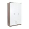Miami Kleiderschrank 120x205 cm weiß-york Eiche
