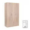 Miami Kleiderschrank 120x205 cm sonoma Eiche-sonoma Eiche