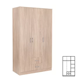 Miami Kleiderschrank 120x205 cm sonoma Eiche-sonoma Eiche