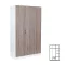 Miami Garderobe 120x205 cm york eiche-weiß