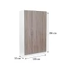 Miami Garderobe 120x205 cm york eiche-weiß