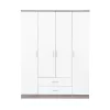 Miami Kleiderschrank 160x205 cm weiß-york Eiche