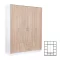 Miami Kleiderschrank 160x205 cm sonoma eiche-weiß