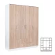Miami Kleiderschrank 160x205 cm sonoma eiche-weiß
