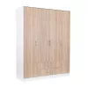 Miami Kleiderschrank 160x205 cm sonoma eiche-weiß