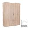 Miami Kleiderschrank 160x205 cm sonoma Eiche-sonoma Eiche