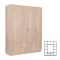 Miami Kleiderschrank 160x205 cm sonoma Eiche-sonoma Eiche