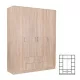 Miami Kleiderschrank 160x205 cm sonoma Eiche-sonoma Eiche