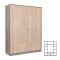 Miami Garderobe 160x205 cm sonoma eiche-york eiche