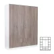 Miami Kleiderschrank 160x205 cm York Eiche-weiß