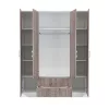 Miami Kleiderschrank 160x205 cm York Eiche-weiß