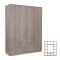 Miami Kleiderschrank 160x205 cm York Eiche-York Eiche