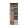 Miami Kleiderschrank 80x205 cm sonoma Eiche-sonoma Eiche