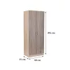 Miami Kleiderschrank 80x205 cm York Eiche-Sonoma Eiche