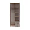 Miami Kleiderschrank 80x205 cm York Eiche-Sonoma Eiche