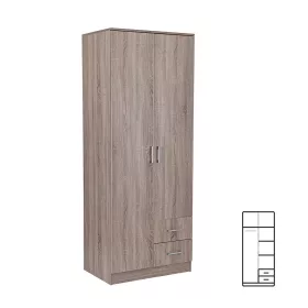 Miami Kleiderschrank 80x205 cm York Eiche-York Eiche