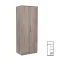 Miami Kleiderschrank 80x205 cm York Eiche-York Eiche