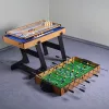 4-in-1-Tisch für Tischfußball, Tischtennis, Billard und Curling