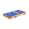 4-in-1-Tisch für Tischfußball, Tischtennis, Billard und Curling