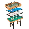 4-in-1-Tisch für Tischfußball, Tischtennis, Billard und Airhockey