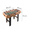 4-in-1-Tisch für Tischfußball, Tischtennis, Billard und Airhockey