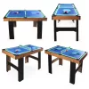 4-in-1-Tisch für Tischfußball, Tischtennis, Billard und Airhockey