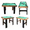4-in-1-Tisch für Tischfußball, Tischtennis, Billard und Airhockey