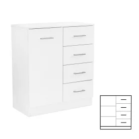 Miami Sideboard 1 Tür 4 Schubladen 80x92 cm weiß-weiß