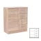 Miami kommode 1 tür 4 schubladen 80x92 cm sonoma eiche-sonoma eiche
