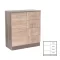 Miami kommode 1 tür 4 schubladen 80x92 cm sonoma eiche-york eiche