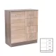 Miami kommode 1 tür 4 schubladen 80x92 cm sonoma eiche-york eiche
