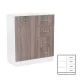 Miami sideboard 1 tür 4 schubladen 80x92 cm york eiche weiß