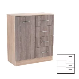   Miami sideboard 1 tür 4 schubladen 80x92 cm york eiche-sonoma eiche