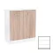 Miami Anrichte 2 Türen 80x92 cm sonoma Eiche weiß