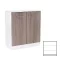 Miami sideboard 2 türen 80x92 cm york eiche-weiß
