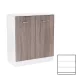 Miami sideboard 2 türen 80x92 cm york eiche-weiß