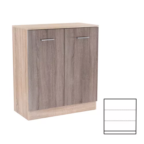 Miami sideboard 2 türen 80x92 cm york eiche-sonoma eiche