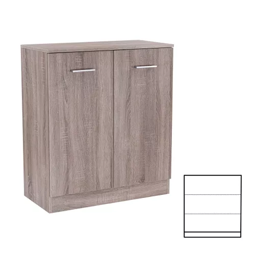 Miami Anrichte 2 Türen 80x92 cm york eiche-york eiche